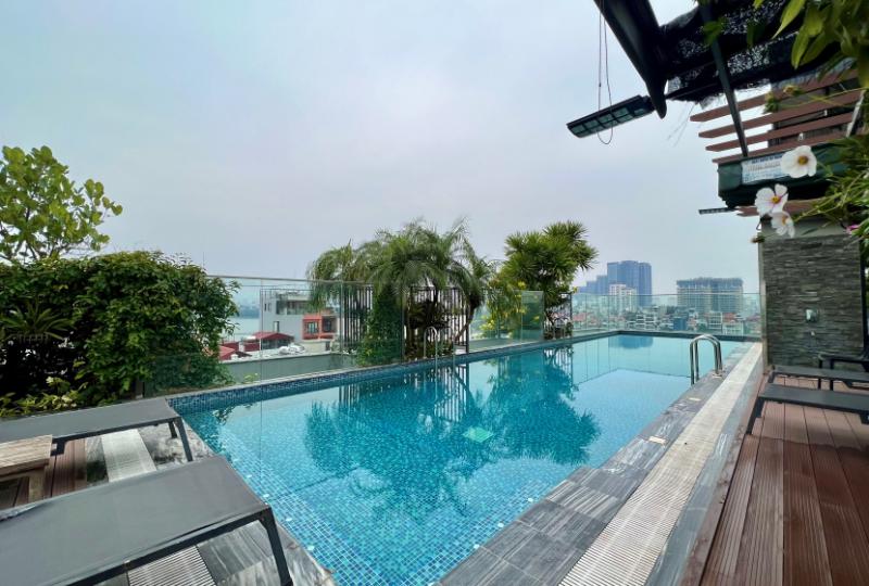 2BED 2bath apartment in Tay Ho rent with rooftop swimming pool