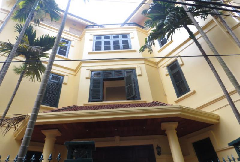 French style house on To Ngoc Van street for rent, unfurnished, 340m2
