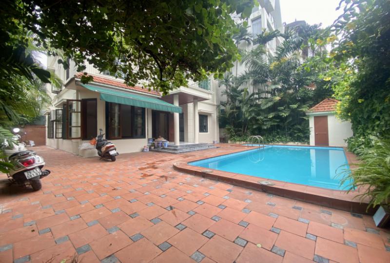 French style Tay Ho house rental with outdoor swimming pool