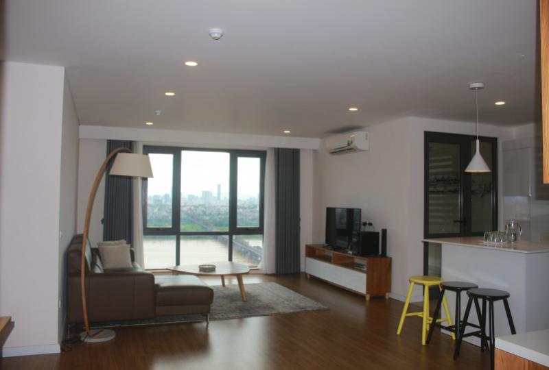Furnished three bedroom apartment in Mipec Riverside River view