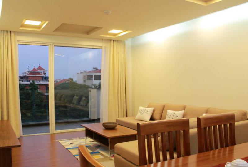 Furnished two bedroom apartment in Tay Ho on Quang Khanh street