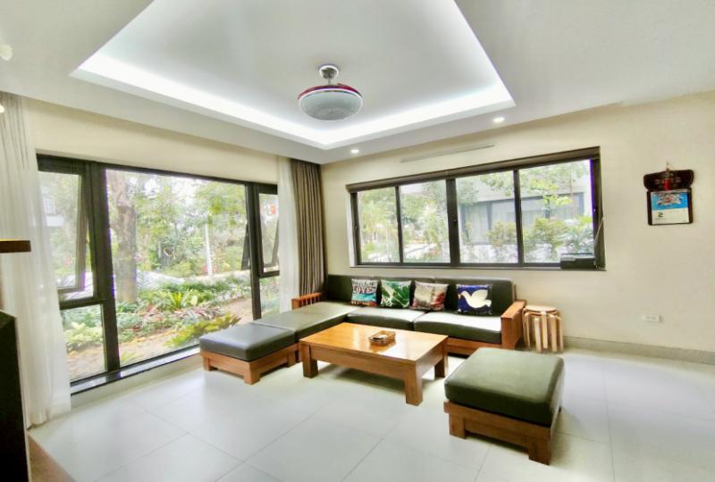 Furnished villa for rent in Ecopark Van Giang at Park River block