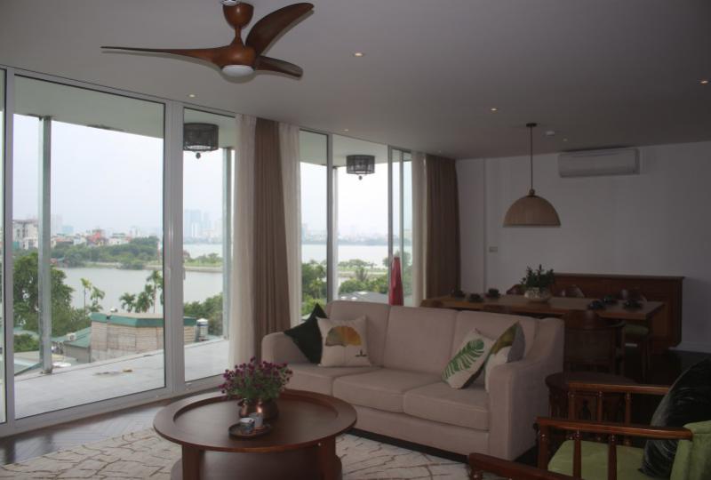 New modern Tay Ho apartment rent in Dang Thai Mai 4 bed 3 bath