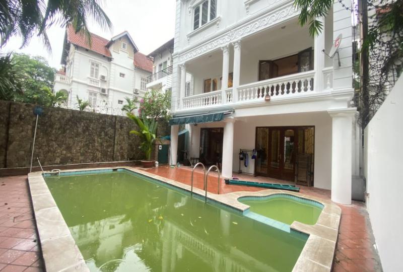 Tay Ho house rental with swimming pool on To Ngoc Van str