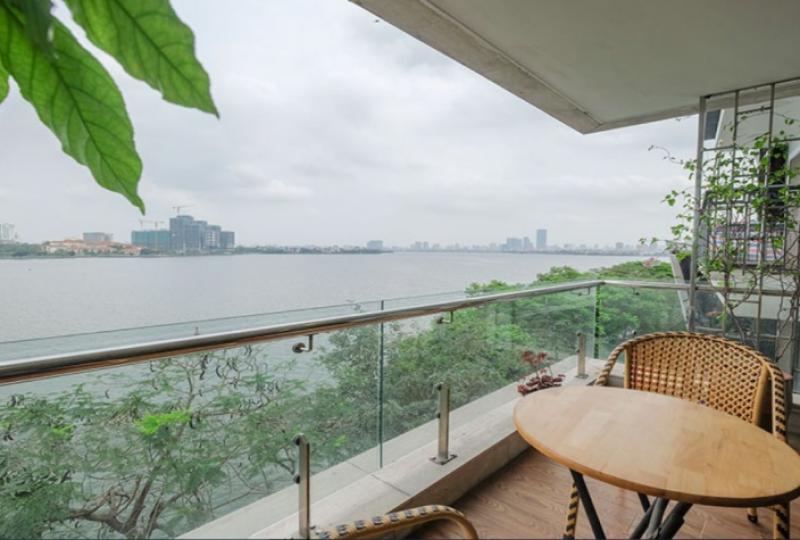 Westlake view 2 bedroom apartment in Tay Ho rent on Nhat Chieu